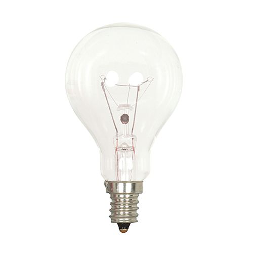 Main product image of 40 Watt A15 Incandescent - Clear - Appliance Lamp - 1000 Average rated hours - 420 Lumens - Candelabra base - 120 Volt (20 Pack)