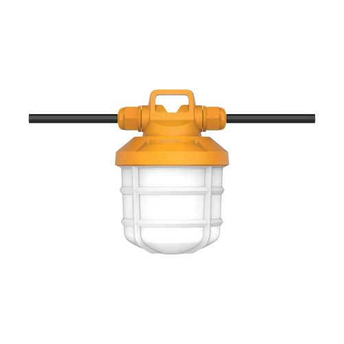 Main product image of 50 Watt LED High-Lumen Industrial / Commercial String Light 5 Inter-Connected Lamps 5000K Integrated Cord / Plug 120 Volt