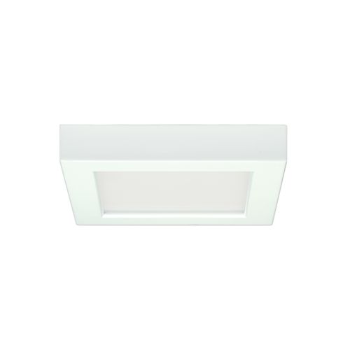 Main product image of 10.5 watt 5.5" Flush Mount LED Fixture 2700K Square Shape White Finish 120 volts