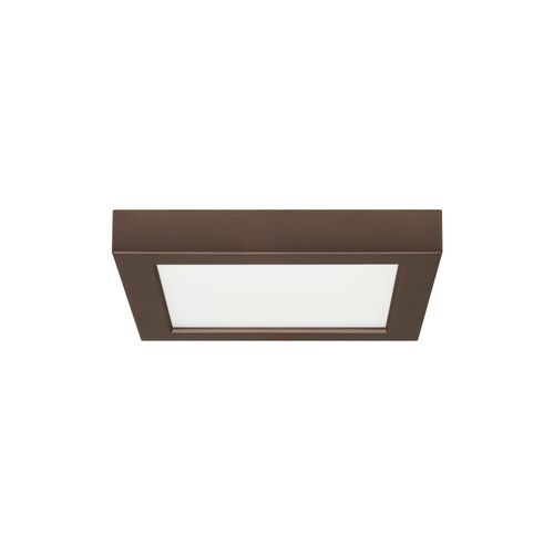 Main product image of 13.5 watt 7" Flush Mount LED Fixture 2700K Square Shape Bronze Finish 120 volts