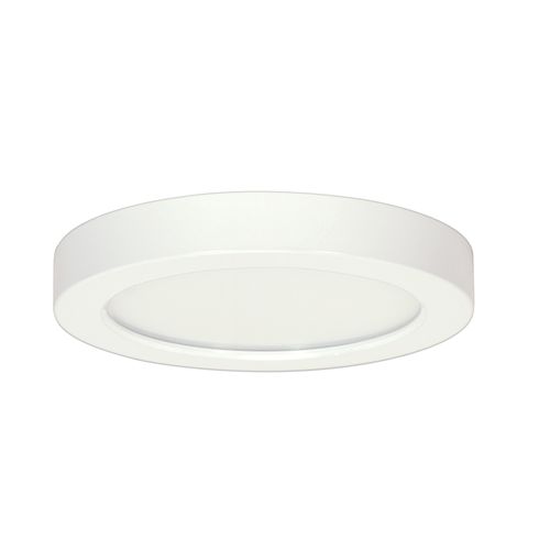 Main product image of 18.5 watt 9" Flush Mount LED Fixture 3000K Round Shape White Finish 277 volts