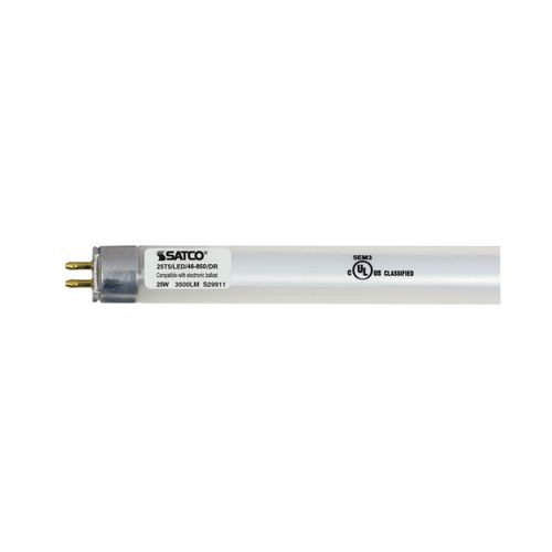 Main product image of 25 Watt T5 LED Bulb - Miniature bi-pin base - 5000K - 50000 Average rated hours - 3500 Lumens - Type A - Ballast dependent (10 Pack)
