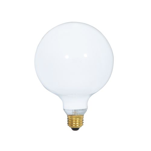 Main product image of 150 Watt G40 Incandescent Bulb - Gloss White - 4000 Average rated hours - 1550 Lumens - Medium base - 120 Volt (8 Pack)