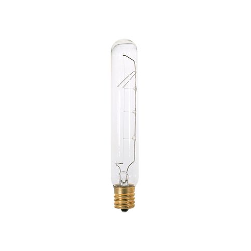 Main product image of 25 Watt T6 1/2 Incandescent Bulb - Clear - 1500 Average rated hours - 180 Lumens - Intermediate base - 130 Volt (24 Pack)
