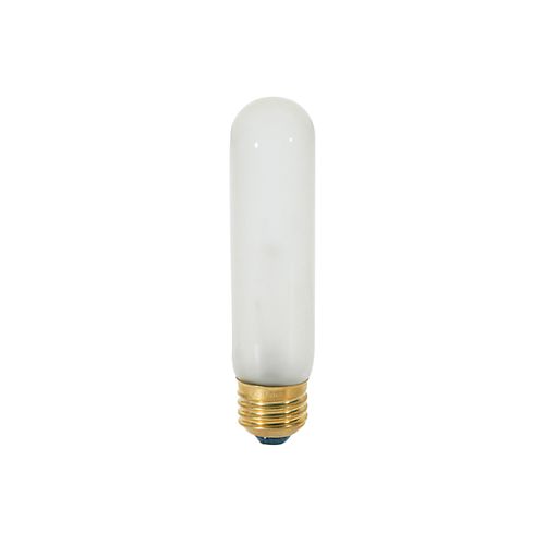 Main product image of 25 Watt T10 Incandescent Bulb - Frost - 2000 Average rated hours - 200 Lumens - Medium base - 120 Volt (40 Pack)