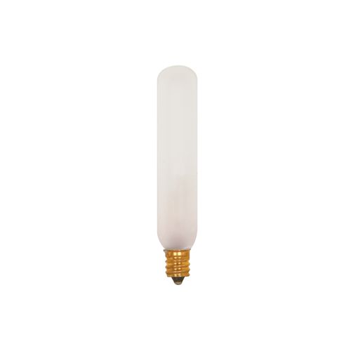 Main product image of 15 Watt T6 Incandescent Bulb - Frost - 2500 Average rated hours - 90 Lumens - Candelabra base - 120 Volt (30 Pack)