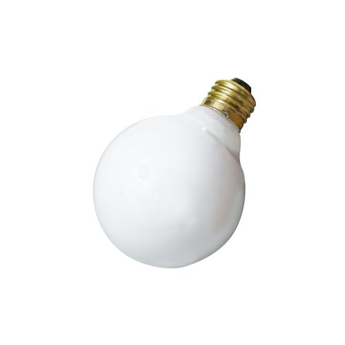 Main product image of 25 Watt G25 Incandescent Bulb - Gloss White - 3000 Average rated hours - 160 Lumens - Medium base - 120 Volt (24 Pack)
