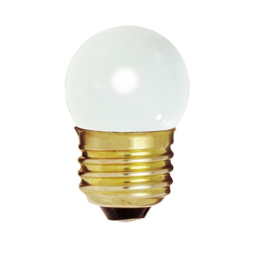 Main product image of 7.5 Watt S11 Incandescent Bulb - Gloss White - 2500 Average rated hours - 20 Lumens - Medium base - 120 Volt (40 Pack)