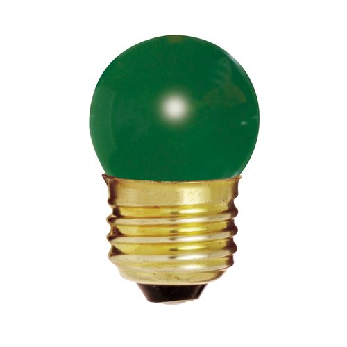 Main product image of 7.5 Watt S11 Incandescent Bulb - Ceramic Green - 2500 Average rated hours - Medium base - 120 Volt (40 Pack)