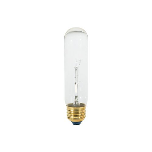 Main product image of 25 Watt T10 Incandescent Bulb - Clear - 2000 Average rated hours - 200 Lumens - Medium base - 120 Volt (30 Pack)