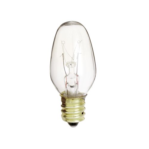 Main product image of 7 Watt C7 Incandescent Bulb - Clear - 2500 Average rated hours - 35 Lumens - Candelabra base - 130 Volt (70 Pack)