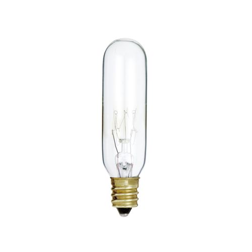 Main product image of 15 Watt T6 Incandescent Bulb - Clear - 2000 Average rated hours - 90 Lumens - Candelabra base - 145 Volt (50 Pack)