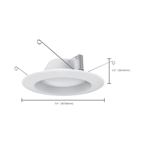 Main product image of 7.2 Watt LED Downlight Retrofit 5-6 Inches 5000K 120 Volt White Finish (Pack of 3)