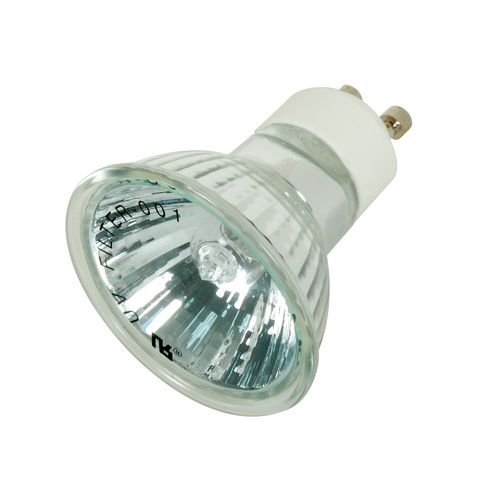 Main product image of 20 Watt Halogen Bulb MR16 - BAB - 3000 Average rated hours - GU10 base - 120 Volt (5 Pack)