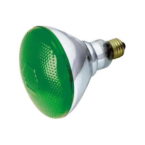 Main product image of 100 Watt BR38 Incandescent Bulb - Green - 2000 Average rated hours - Medium base - 120 Volt (6 Pack)
