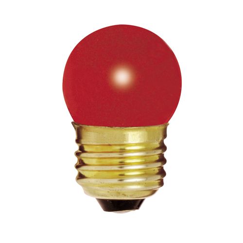 Main product image of 7.5 Watt S11 Incandescent Bulb - Ceramic Red - 2500 Average rated hours - Medium base - 120 Volt (30 Pack)