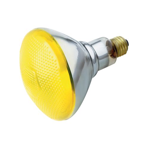 Main product image of 100 Watt BR38 Incandescent Bulb - Yellow - 2000 Average rated hours - Medium base - 230 Volt (6 Pack)