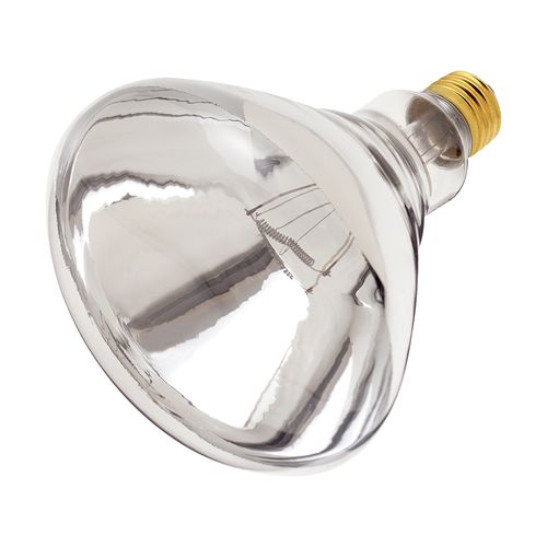 Main product image of 375 Watt BR40 Incandescent Bulb - Clear Heat - 5000 Average rated hours - Medium base - 120 Volt - Shatter Proof (2 Pack)