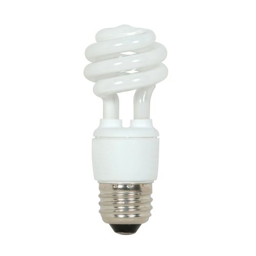 Main product image of 9 Watt - Mini Spiral Compact Fluorescent Bulb 2700K - 82 CRI - Medium base - 120 Volt (8 Pack)