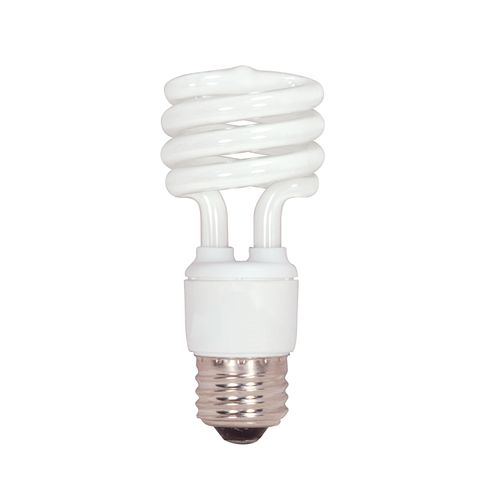 Main product image of 13 Watt - Mini Spiral Compact Fluorescent Bulb 5000K - 82 CRI - Medium base - 120 Volt (8 Pack)