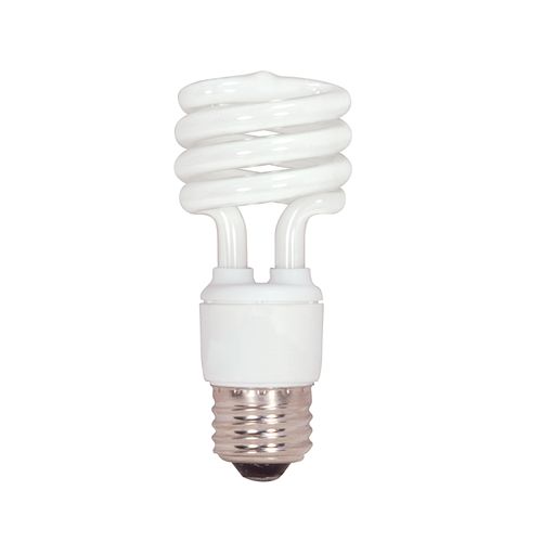 Satco 26W T2 Mini Spiral CFL Light Bulb - 4100K, Medium Base