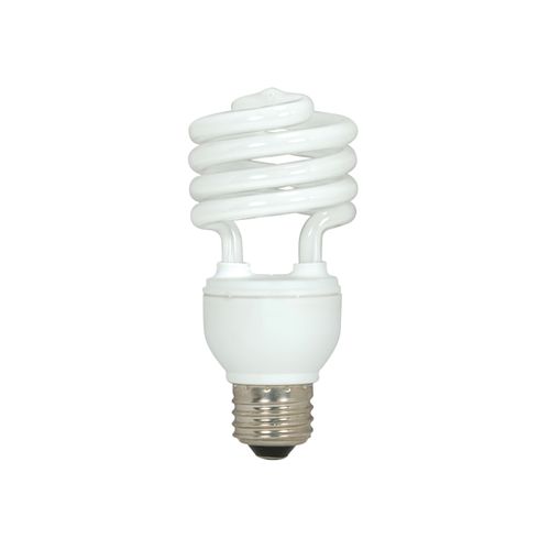 Main product image of 18 Watt - Mini Spiral Compact Fluorescent Bulb 5000K - 82 CRI - Medium base - 120 Volt (6 Pack)