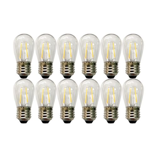 Main product image of 24FT LED String Light Includes 12-Light Filament LED bulbs w/ Plug (Pack of 3)