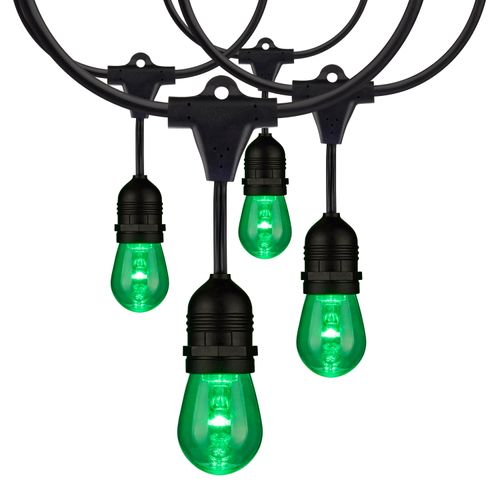 Main product image of 24Ft LED String Light 12-S14 lamps 120 Volts RGBW w/ Infrared Remote