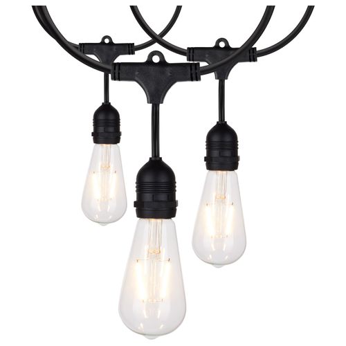 Main product image of 24Ft LED String Light 12 Vintage ST19 bulbs Included 120 Volts