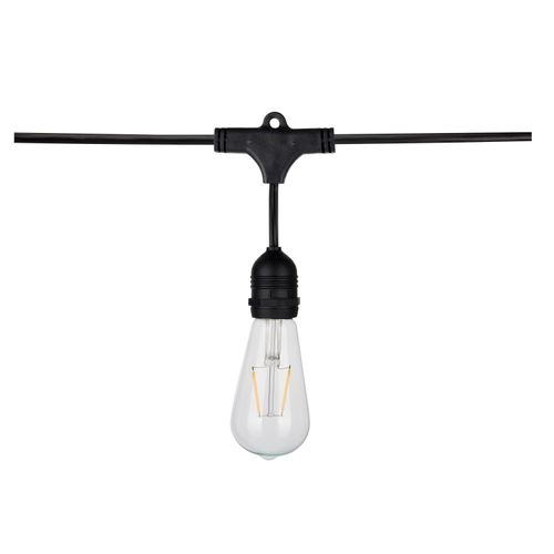 Main product image of 24Ft LED String Light 12 Vintage ST19 bulbs Included 120 Volts