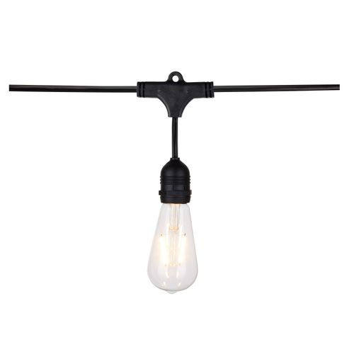 Main product image of 24Ft LED String Light 12 Vintage ST19 bulbs Included 120 Volts