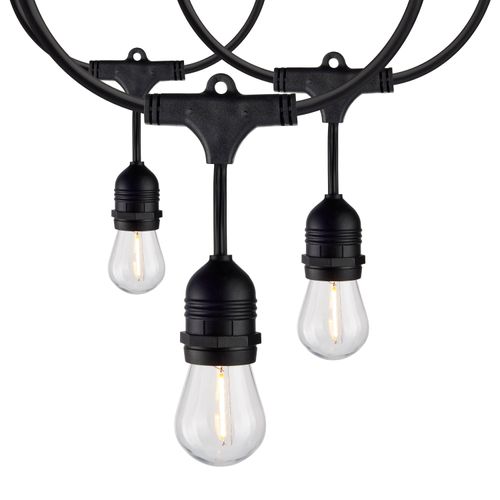 Main product image of 2 Pack 24Ft LED String Light Includes 12-S14 bulbs 2200K 120 Volts