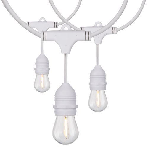 Main product image of 24Ft LED String Light Includes 12-S14 bulbs 2200K White Cord