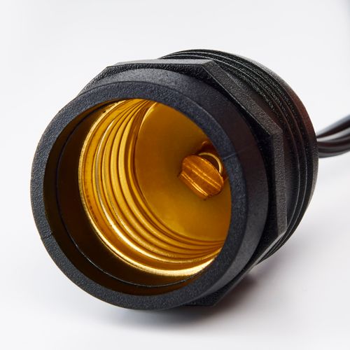 Main product image of 24Ft LED String Light 12 Socketed Black Cord and Plug Only