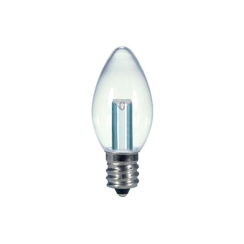 Main product image of 0.5 Watt LED Bulb - C7 - Clear - 2700K - Candelabra base - 120 Volt (8 Pack)