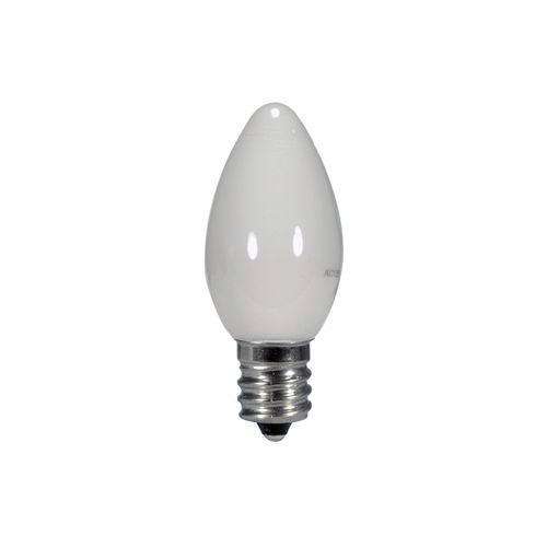 Main product image of 0.5 Watt LED Bulb - C7 - White - 2700K - Candelabra base - 120 Volt (8 Pack)