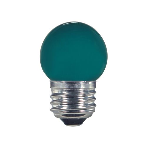 Main product image of 1.2 Watt LED Bulb - S11 - Ceramic Green - Medium base - 120 Volt (5 Pack)