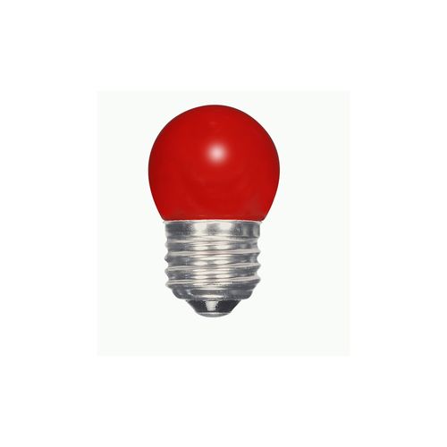 Main product image of 1.2 Watt LED Bulb - S11 - Ceramic Red - Medium base - 120 Volt (5 Pack)