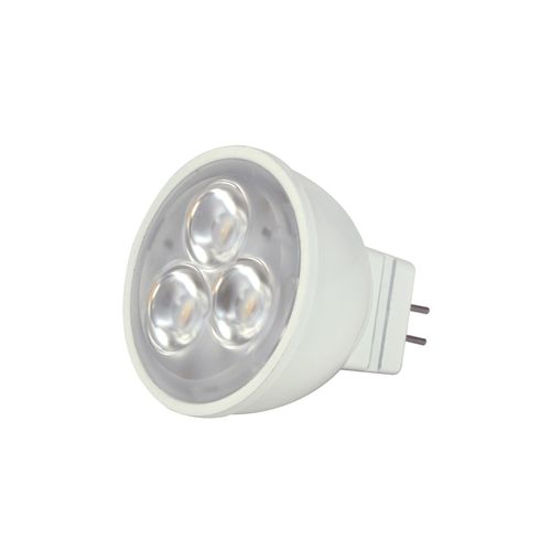 Main product image of 3W LED Bulb - MR11 - 5000K - 25 deg. beam spread - 25000 Average rated hours - 210 Lumens - GU4 base - 12 Volt AC/DC (4 Pack)