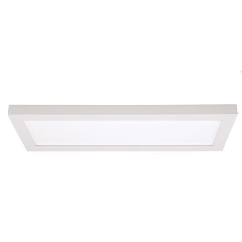 Main product image of 16 watt 18" x 5" Flush Mount LED Fixture 3000K 90 CRI Rectangle Shape White Finish 120 volts