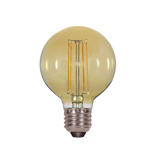 Main product image of 4.5 Watt G25 LED Bulb - Amber - Medium base - 2000K - 380 Lumens - 120 Volt (4 Pack)