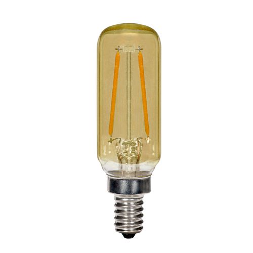 Main product image of 2.5 Watt T6 LED Bulb - Amber - Candelabra base - 2000K - 150 Lumens - 120 Volt (5 Pack)