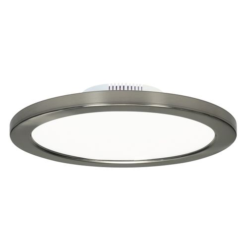 Main product image of 12 watt 7" Flush Mount LED Fixture 3000K Brushed Nickel finish 120/277 volts