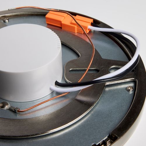 Main product image of 12 watt 7" Flush Mount LED Fixture 3000K Brushed Nickel finish 120/277 volts
