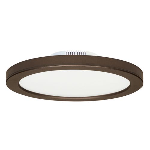 Main product image of 12 watt 7" Flush Mount LED Fixture 3000K Bronze finish 120/277 volts