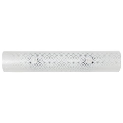 Main product image of 4 Light 24" Vanity w/ Diamond "U" Channel Glass White Finish (Pack of 2)