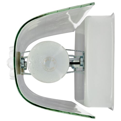 Main product image of 4 Light 24" Vanity w/ Diamond "U" Channel Glass White Finish (Pack of 2)