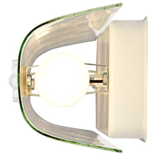 Main product image of 4 Light 24" Vanity w/ Diamond "U" Channel Glass White Finish (Pack of 2)