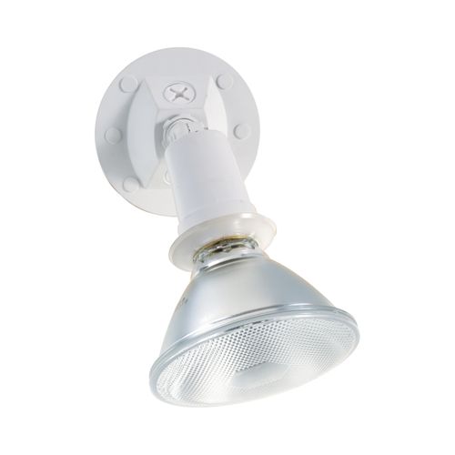 Main product image of 1 Light 5" Flood Light Exterior PAR38 w/ Adjustable Swivel White Finish