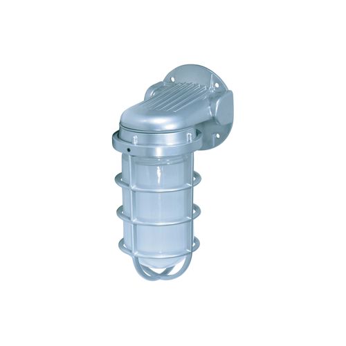 Main product image of 1 Light 10" Industrial Style Wall Mount w/ Frosted Glass Metallic Silver Finish